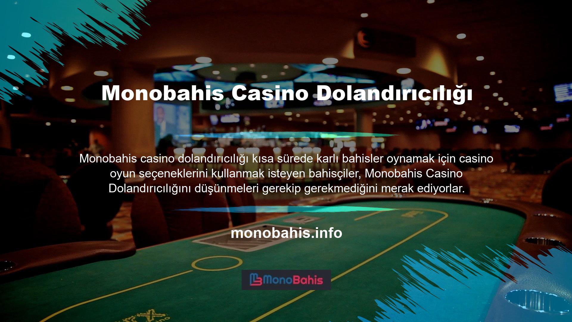 Bu site sizin özel durumunuza kesin bir yanıt sunuyor: Monobahis Casino Dolandırıcılığı