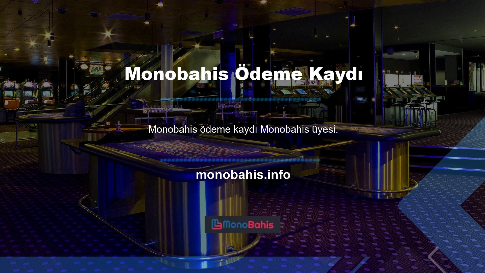 Canlı bahis sitesine kaydolmadan ödeme veya depozito yapamaz